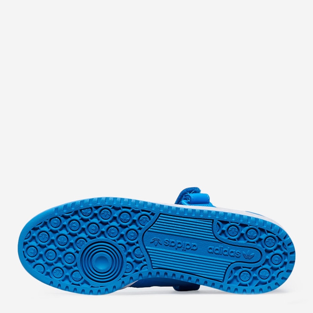 Adidas Unisex Originals Forum Low Shoes In Cloud White/pulse Blue/cloud White - Picture 8 of 9